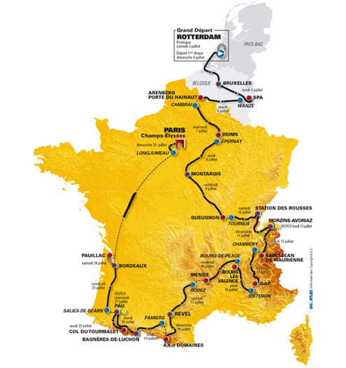 Carte du Tour