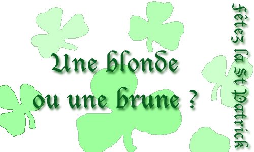 Bière blonde ou brune